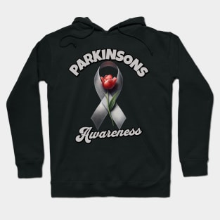 Parkinson's Disease Tulip Ribbon Awareness Hoodie